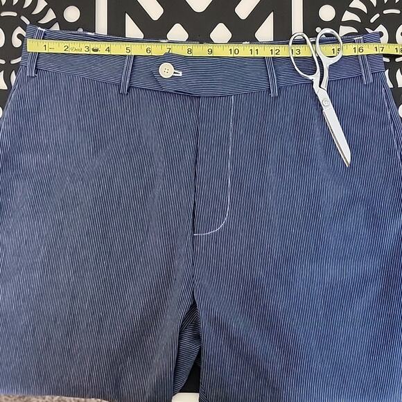 Max 'N Chester Jeffery B Indigo Fineline Blue Pinstripe Pants 36 RUNS SMALL - Picture 7 of 15